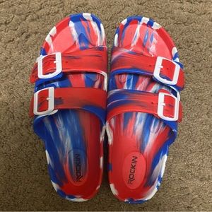 Rockin Tie-Dye Sandals. Size 37 (6.5)